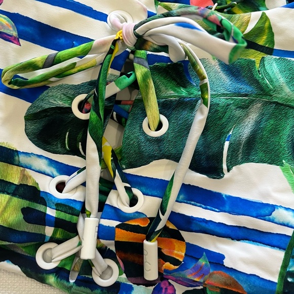 Red Carter Shore Club Juliette Maillot One Piece Swim Size L - Picture 7 of 8